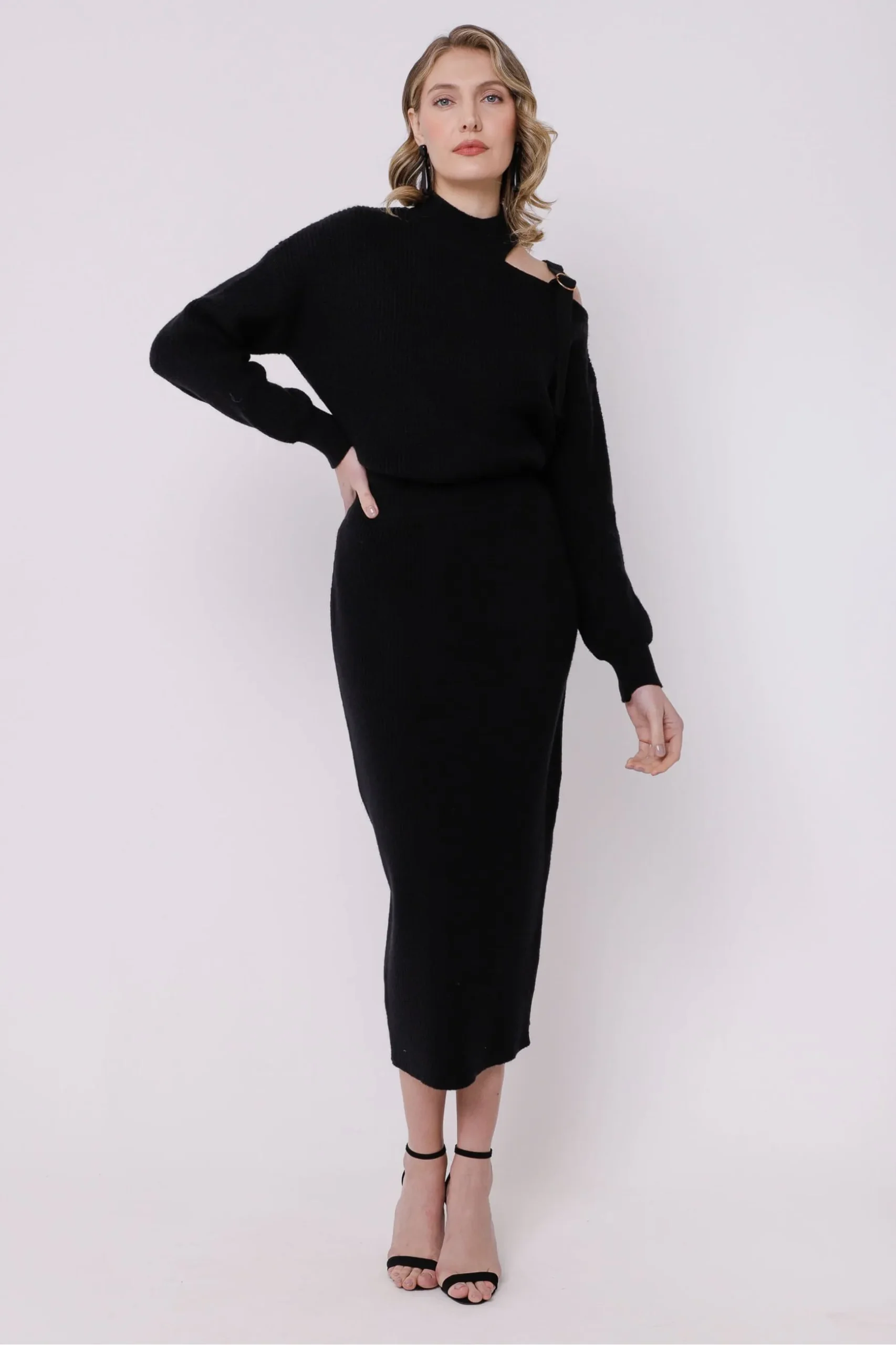 Conjunto Tricot Fivela PRETO