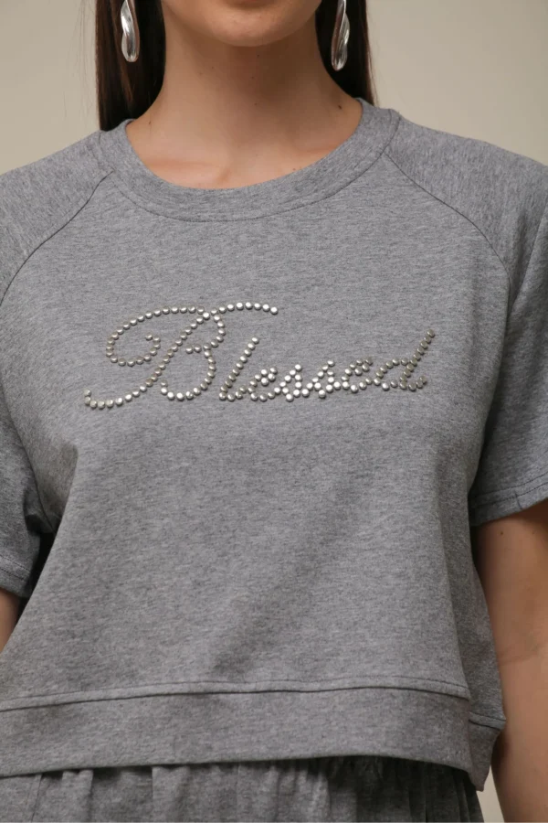 CONJUNTO MOLETOM COM REBITE BLESSED CINZA - Imagem 2