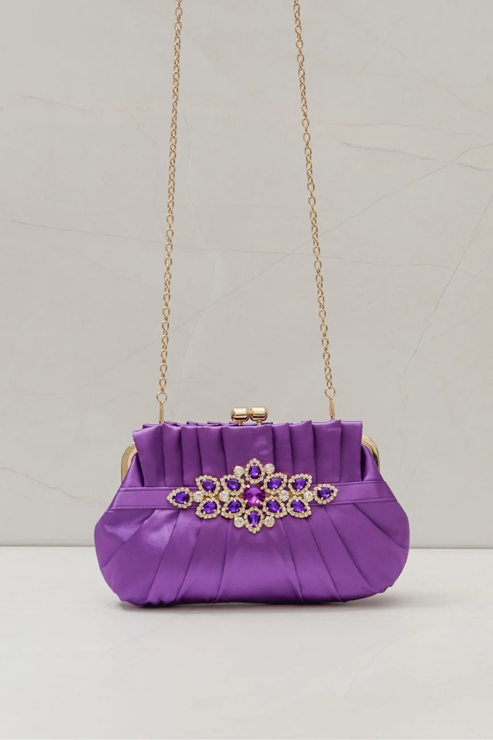 Bolsa Clutch Super Luxo ROXO