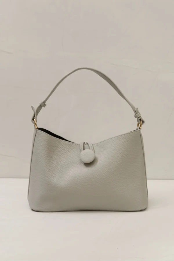 Bolsa Alça Fecho Botão CINZA