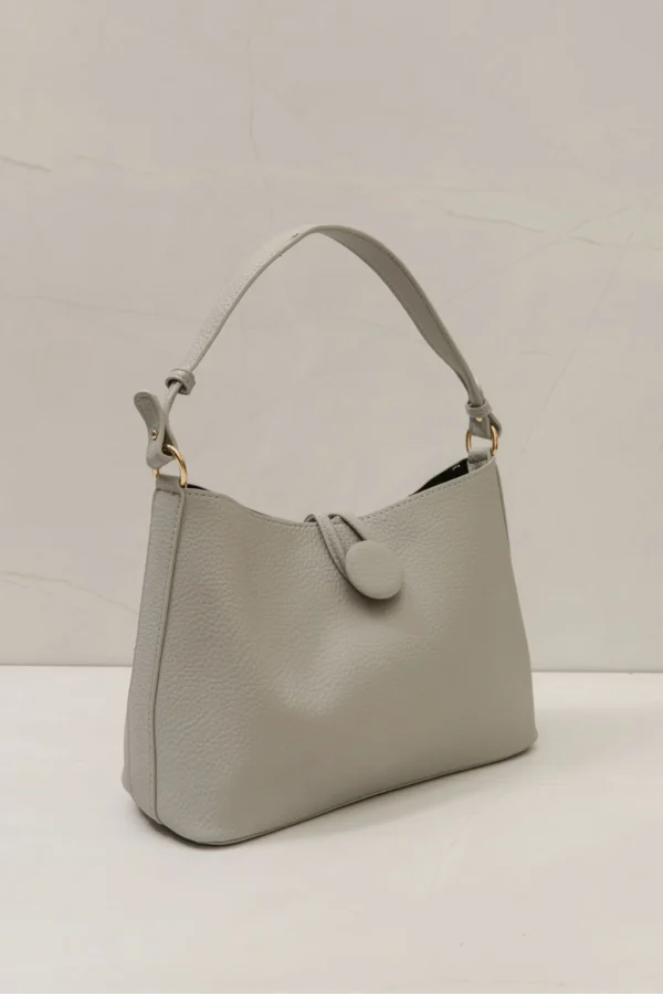Bolsa Alça Fecho Botão CINZA - Imagem 2