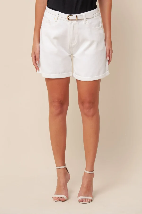 Short Sarja com Cinto BRANCO - Imagem 2