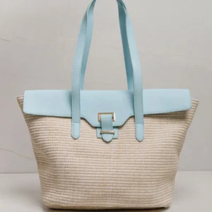 Bolsa de Palha Chic AZUL