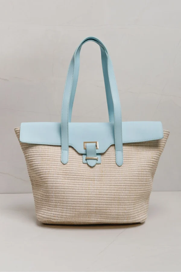 Bolsa de Palha Chic AZUL