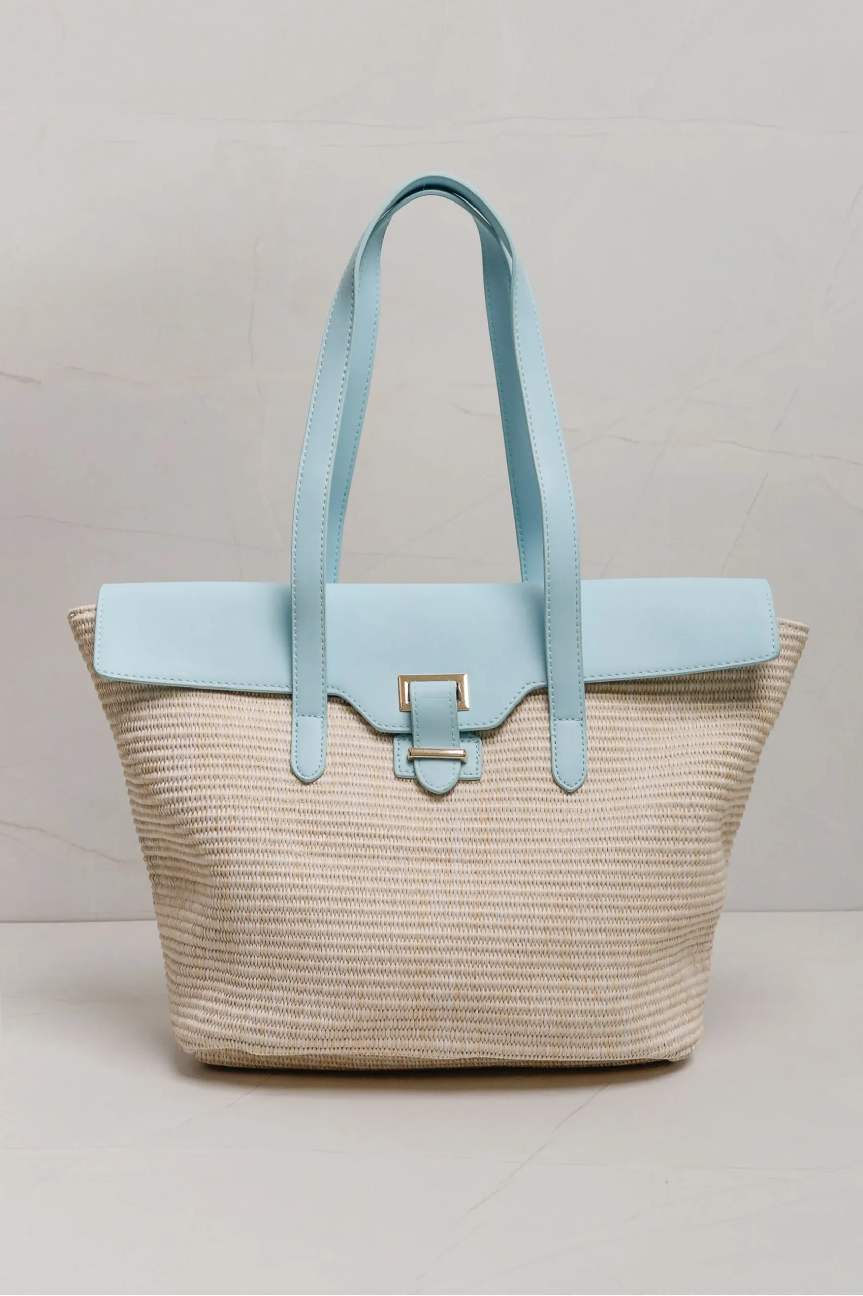 Bolsa de Palha Chic AZUL