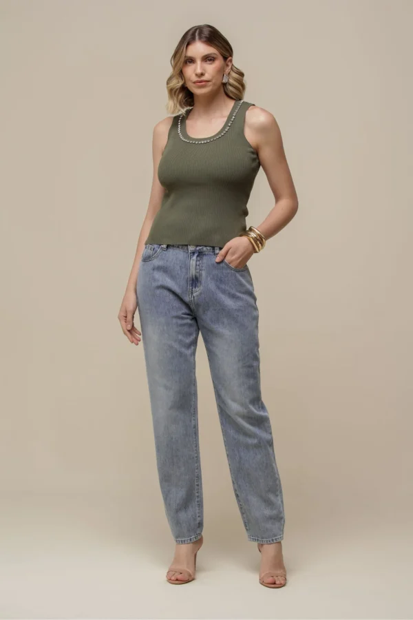 Calça Jeans Reta Básica JEANS