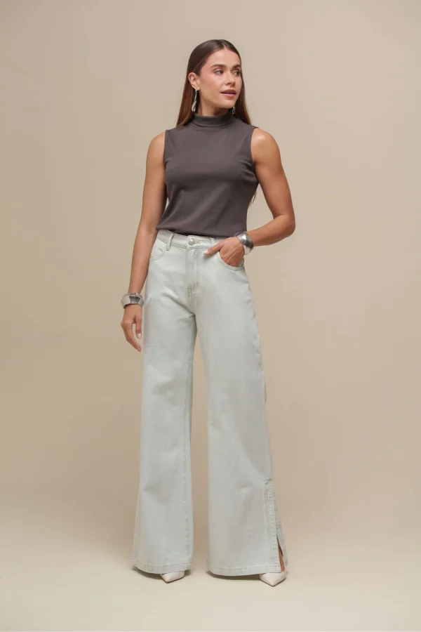 Calça Jeans Pantalona JEANS